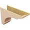 Ekena Millwork 11"W x 33"D x 22"H Classic Hughes Rough Cedar Woodgrain TimberThane Corbel, Primed Tan CORUR11X33X22HUGRCPR - alternate 6